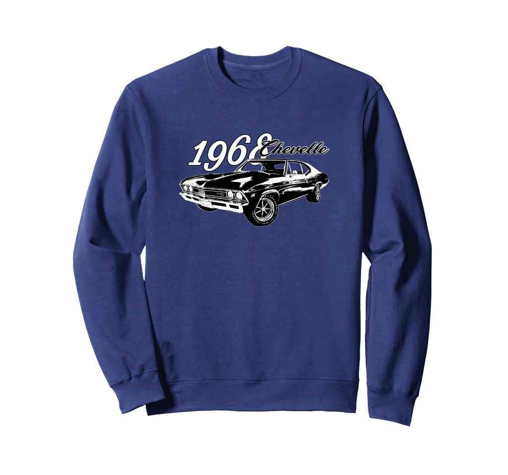 1968 Chevelle American Muscle Car Sweatshirt - Novelty Apparel for Adults - T-Shirt, Sweatshirt, Hoodie