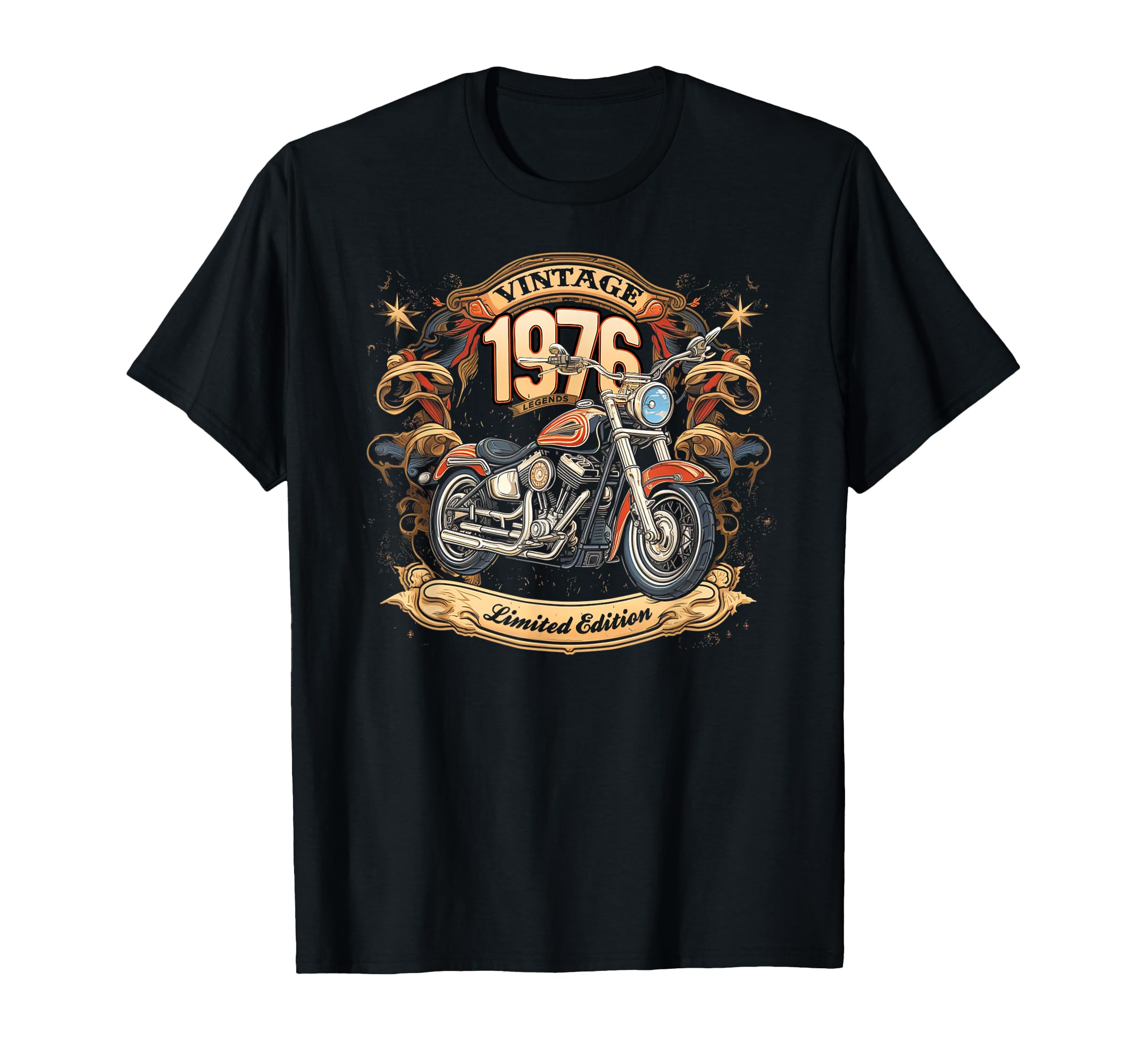 Born 1976 Motorcycle Lovers 50Th T-Shirt - Novelty Apparel Men Women - T-Shirt, Sweatshirt, Hoodie