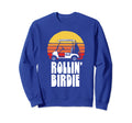 Rollin Birdie Funny Golf Cart Sunset Sweatshirt - Aesthetic Graphic Unisex - T-Shirt, Sweatshirt, Hoodie
