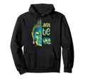 Just Be Buddha Half Face Buddhist Hoodie - Graphic Print for Adults - T-Shirt, Sweatshirt, Hoodie
