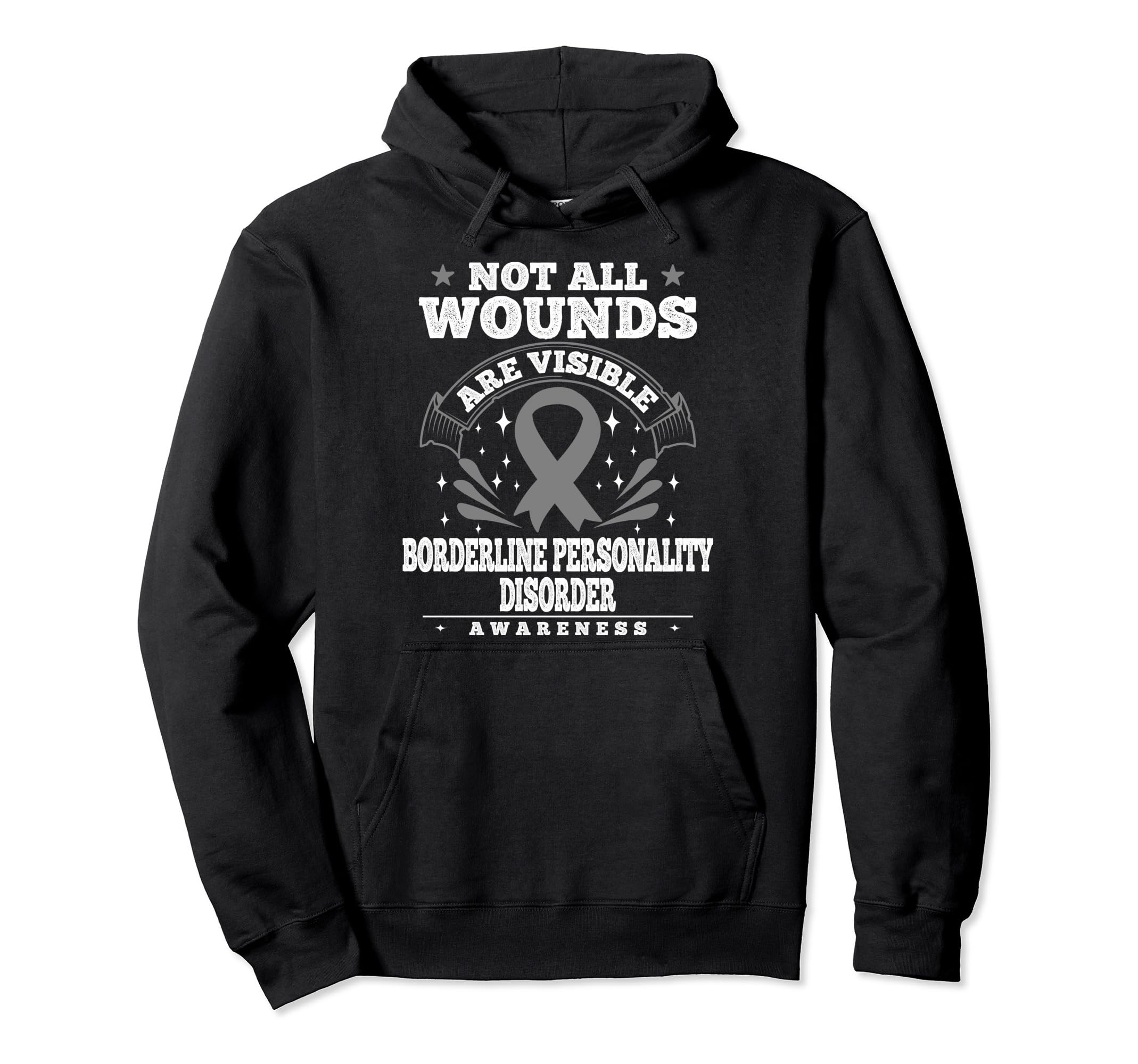 Eupd Awareness Ribbon Gift Bpd Hoodie - Aesthetic Graphic for Adults - T-Shirt, Sweatshirt, Hoodie