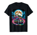 90S Airbrushed Cars Under Full Moon T-Shirt - Unique Graphic Unisex - T-Shirt, Sweatshirt, Hoodie