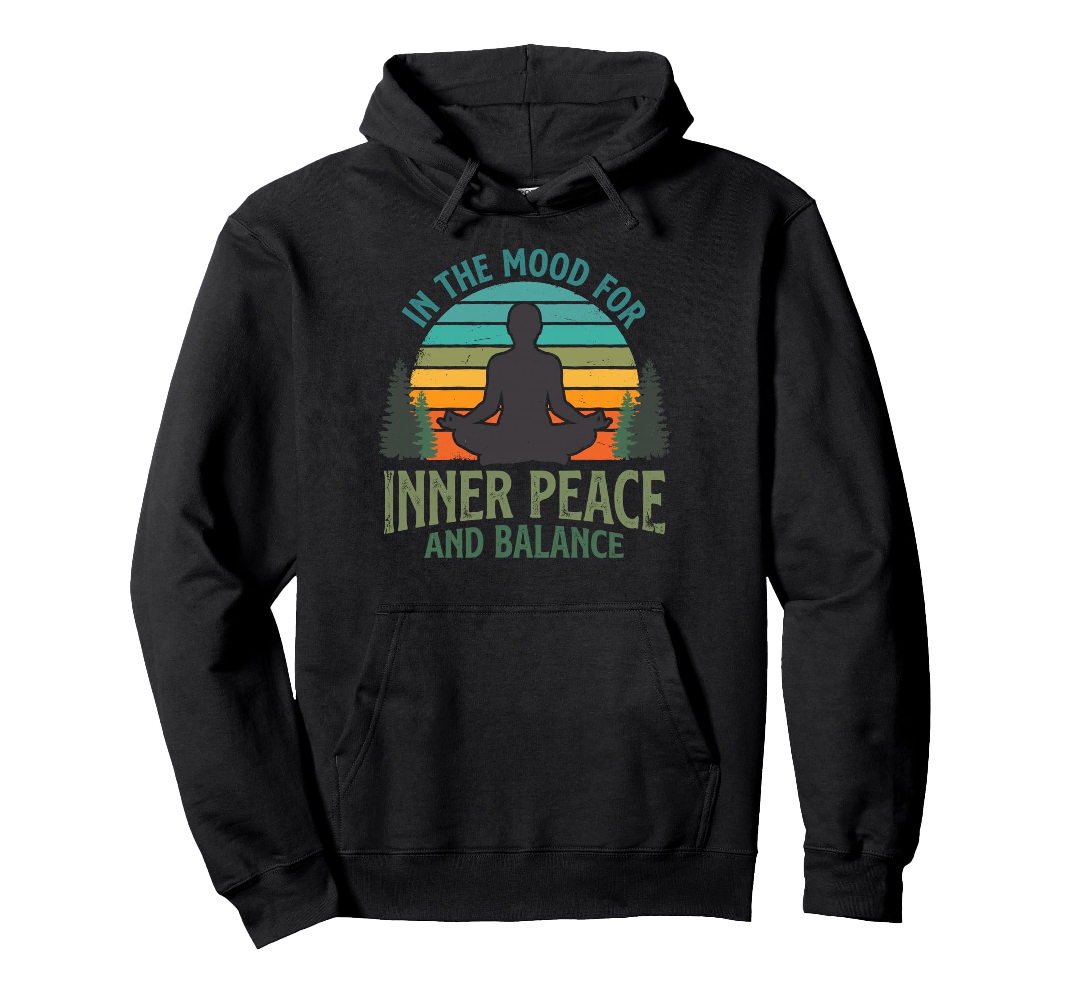Mood Inner Peace Balance Yoga Meditation Hoodie - Novelty Apparel Unisex - T-Shirt, Sweatshirt, Hoodie
