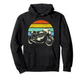 Racing Motorbike Setting Sun Biker Hoodie - Minimalist Print Unisex - T-Shirt, Sweatshirt, Hoodie