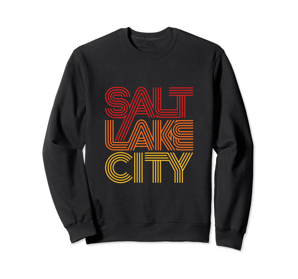 Salt Lake City Souvenir 70S 80S Sweatshirt - Fun Novelty Design Men Women - T-Shirt, Sweatshirt, Hoodie