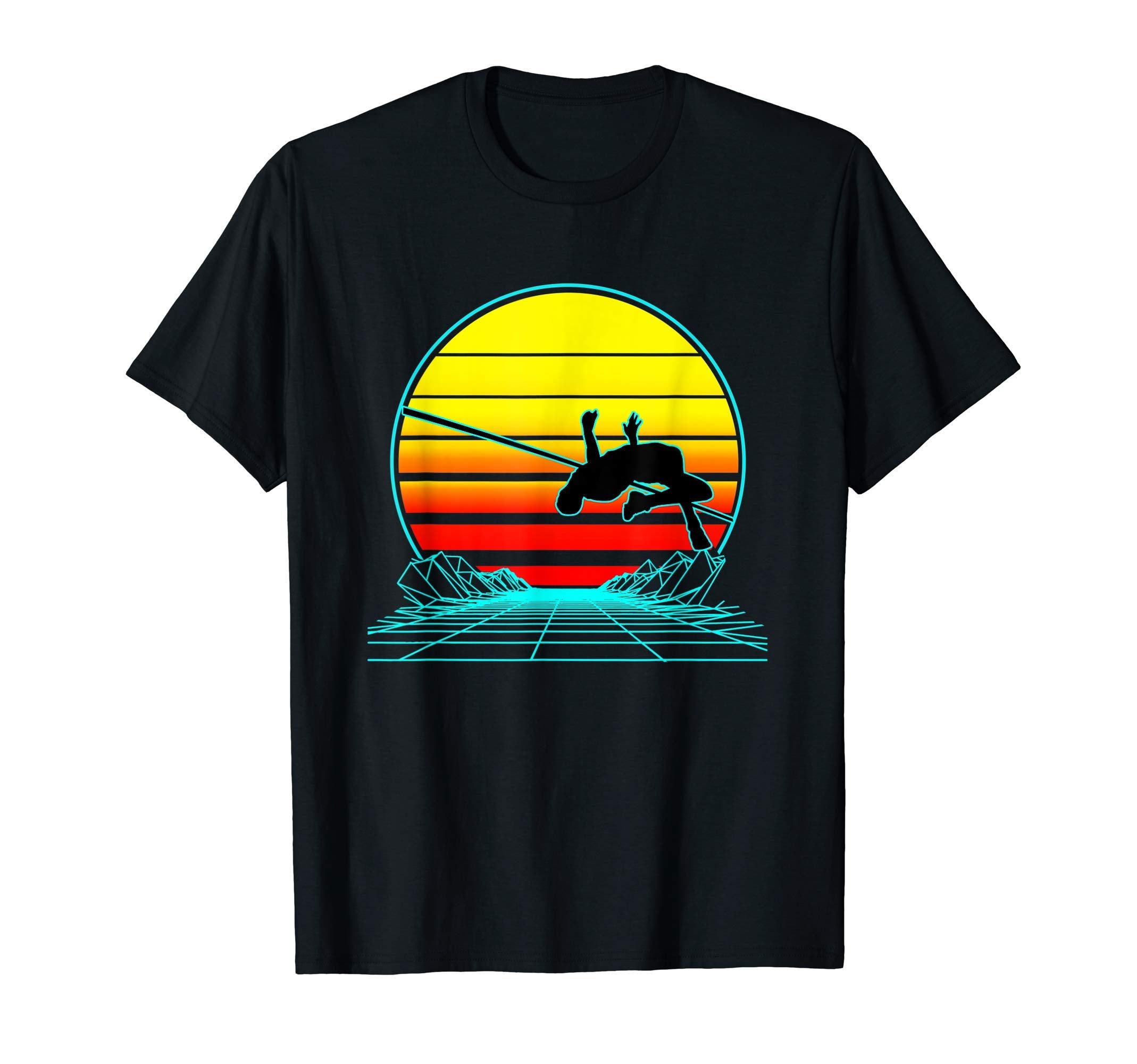 Sunset High Jump T-Shirt - Trendy Graphic for Adults - T-Shirt, Sweatshirt, Hoodie
