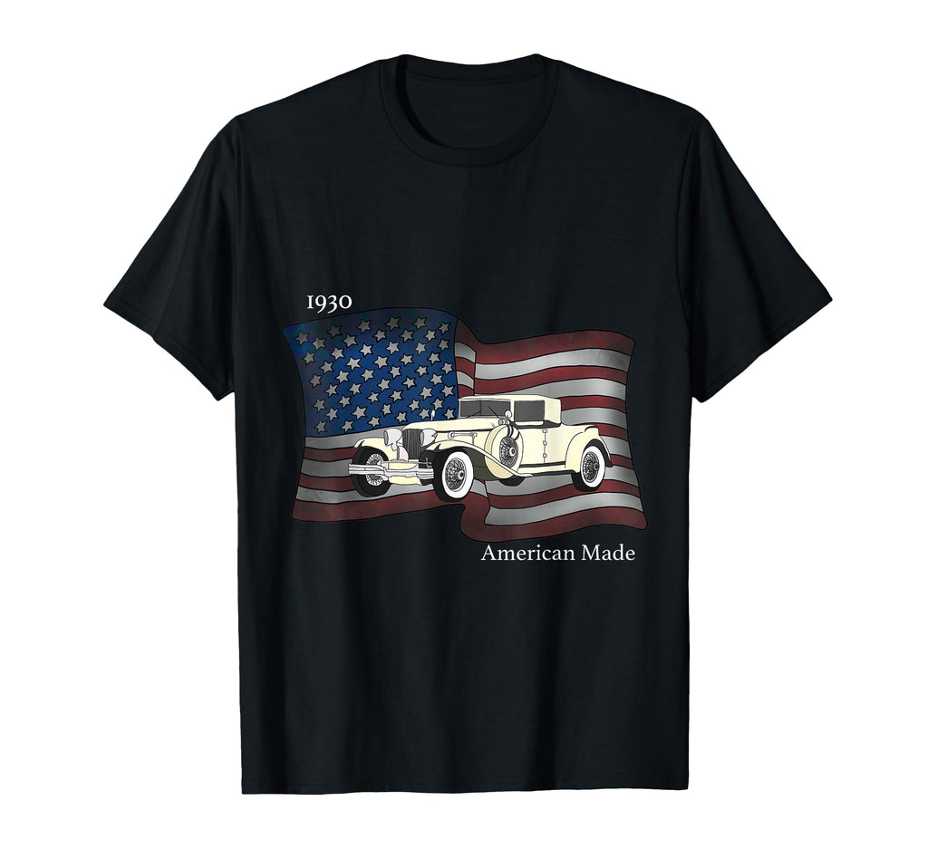 Mens American Made Car T-Shirt - Trendy Graphic Unisex - T-Shirt, Sweatshirt, Hoodie