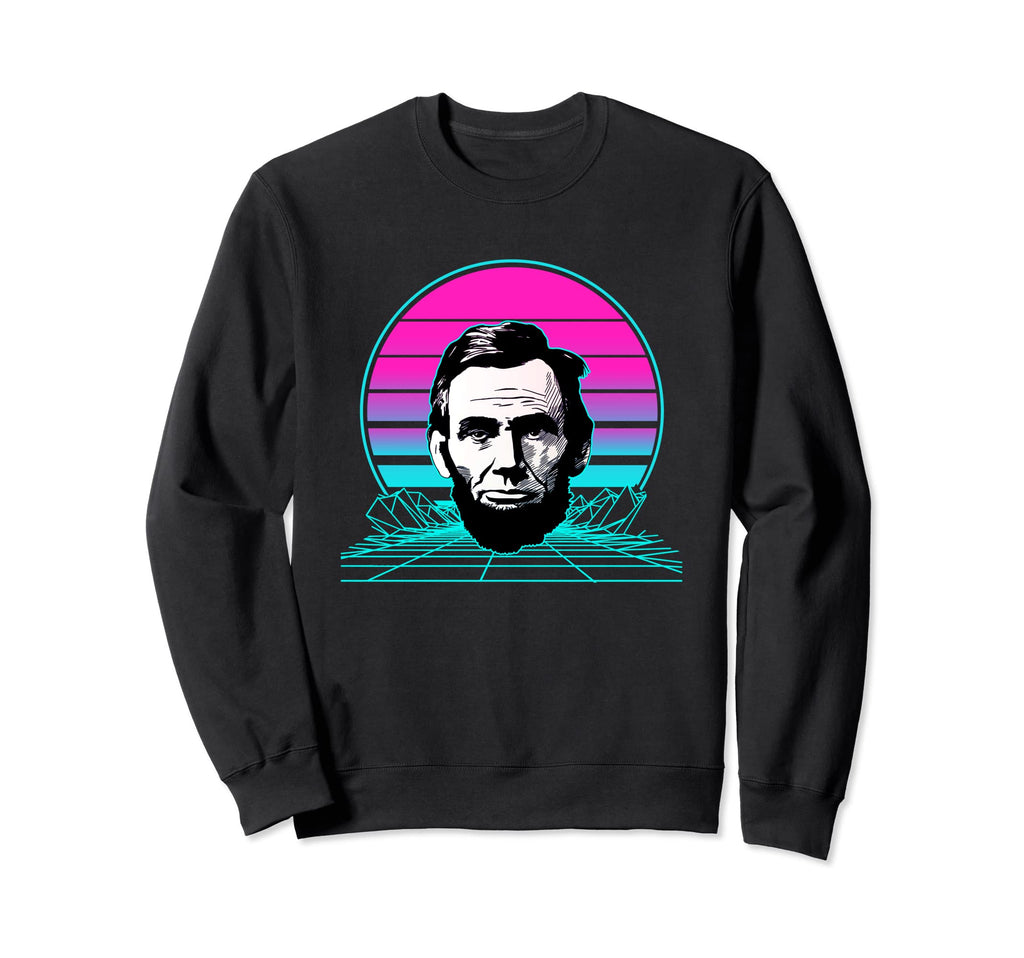 Sunset Abe Lincoln Sweatshirt - Novelty Apparel Unisex - T-Shirt, Sweatshirt, Hoodie