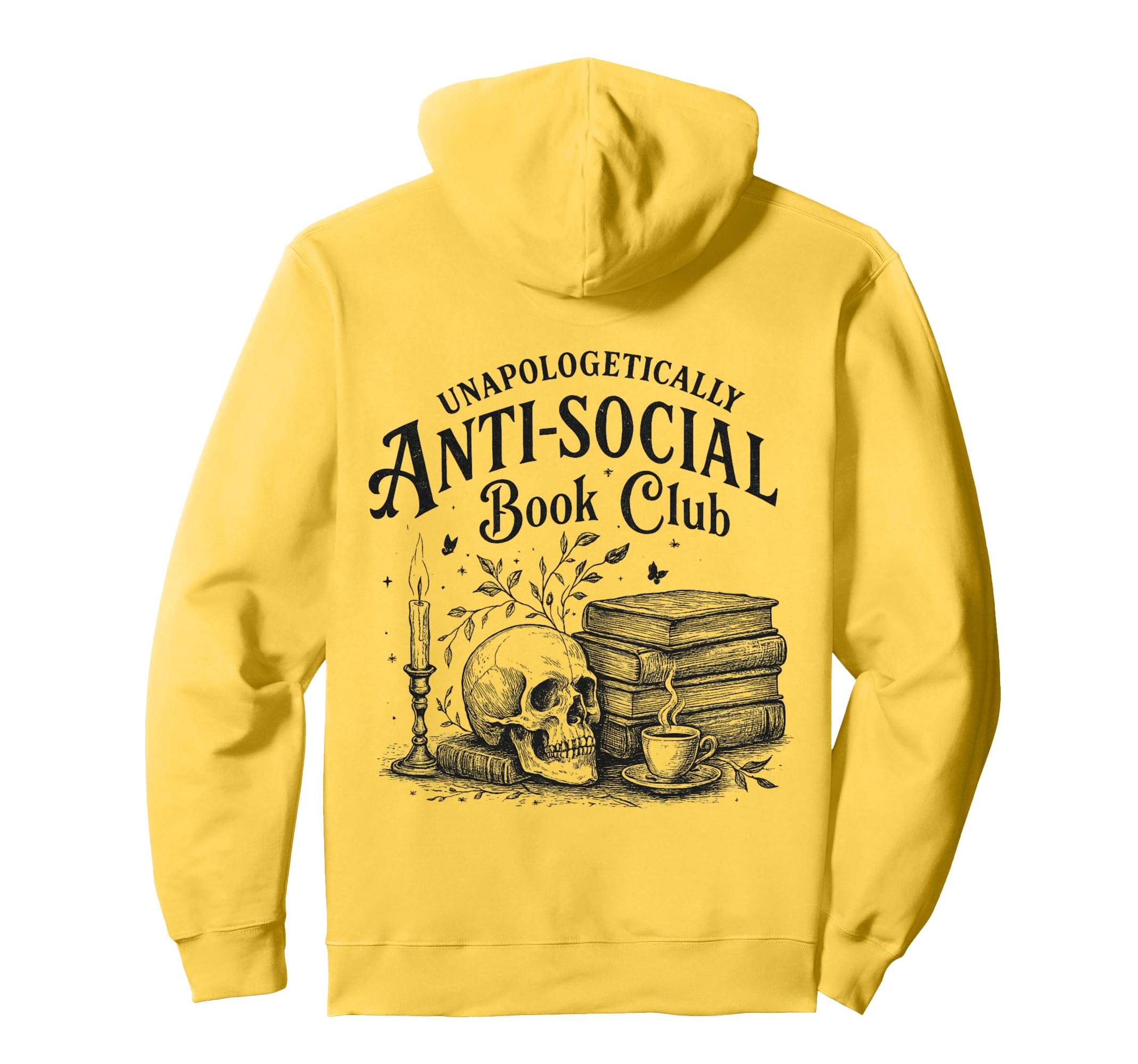 Anti Social Book Club Bookish Hoodie - Fun Novelty Design Men Women - T-Shirt, Sweatshirt, Hoodie