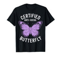 Certified Anti Social Butterfly Art T-Shirt - Graphic Print for Adults - T-Shirt, Sweatshirt, Hoodie