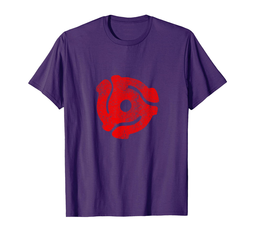 Dj 45 Rpm Adapter Turntable Record T-Shirt - Casual Everyday Wear Unisex - T-Shirt, Sweatshirt, Hoodie