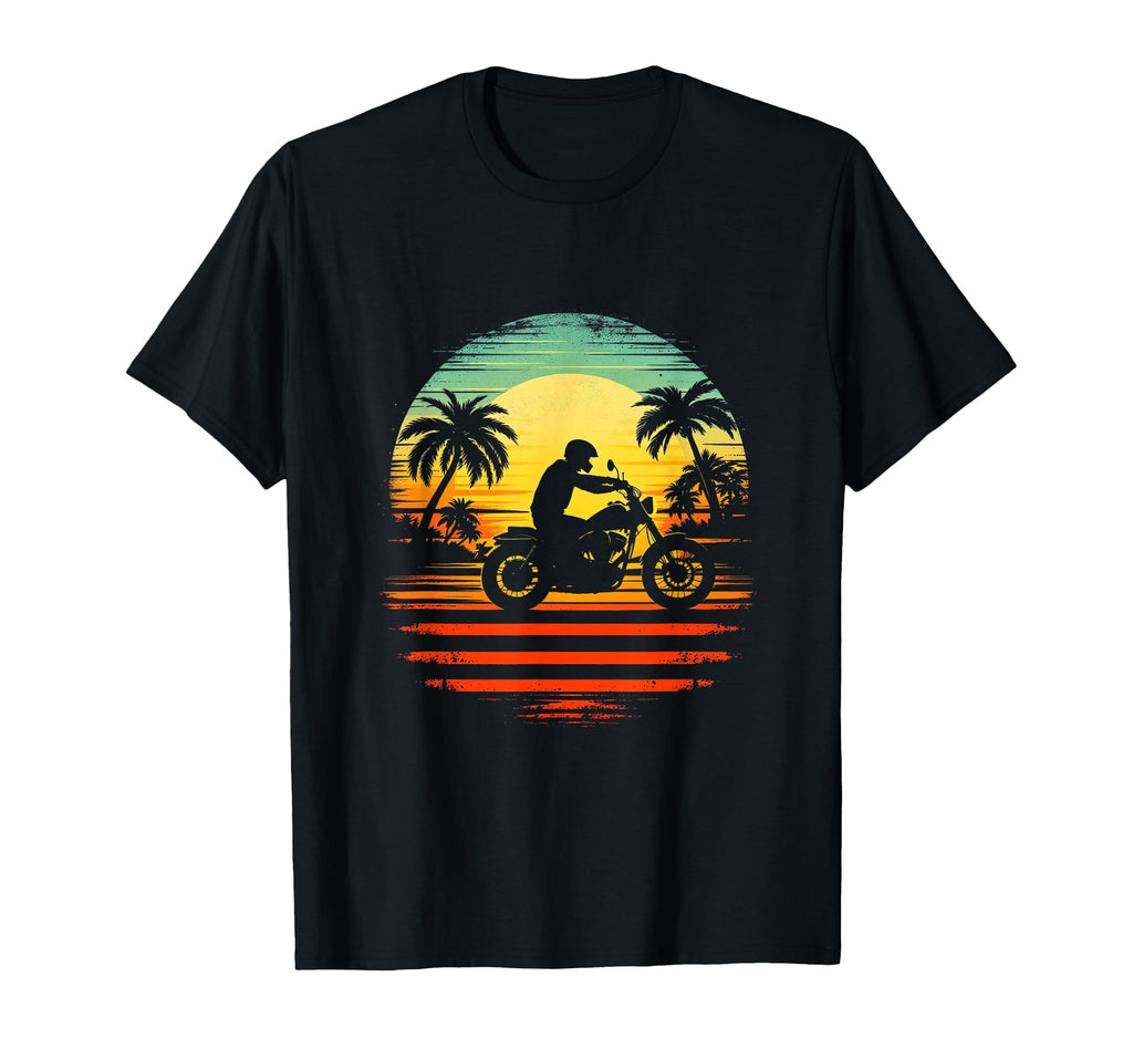 Motorcycle Silhouette T-Shirt - Streetwear Style for Adults - T-Shirt, Sweatshirt, Hoodie