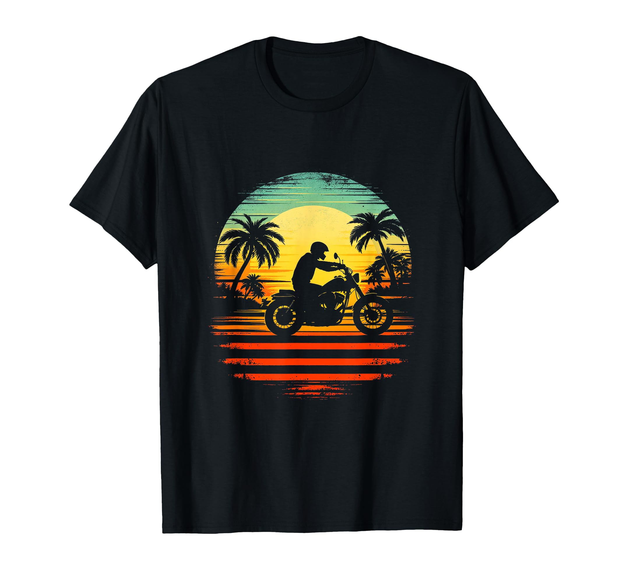 Motorcycle Silhouette T-Shirt - Streetwear Style for Adults - T-Shirt, Sweatshirt, Hoodie