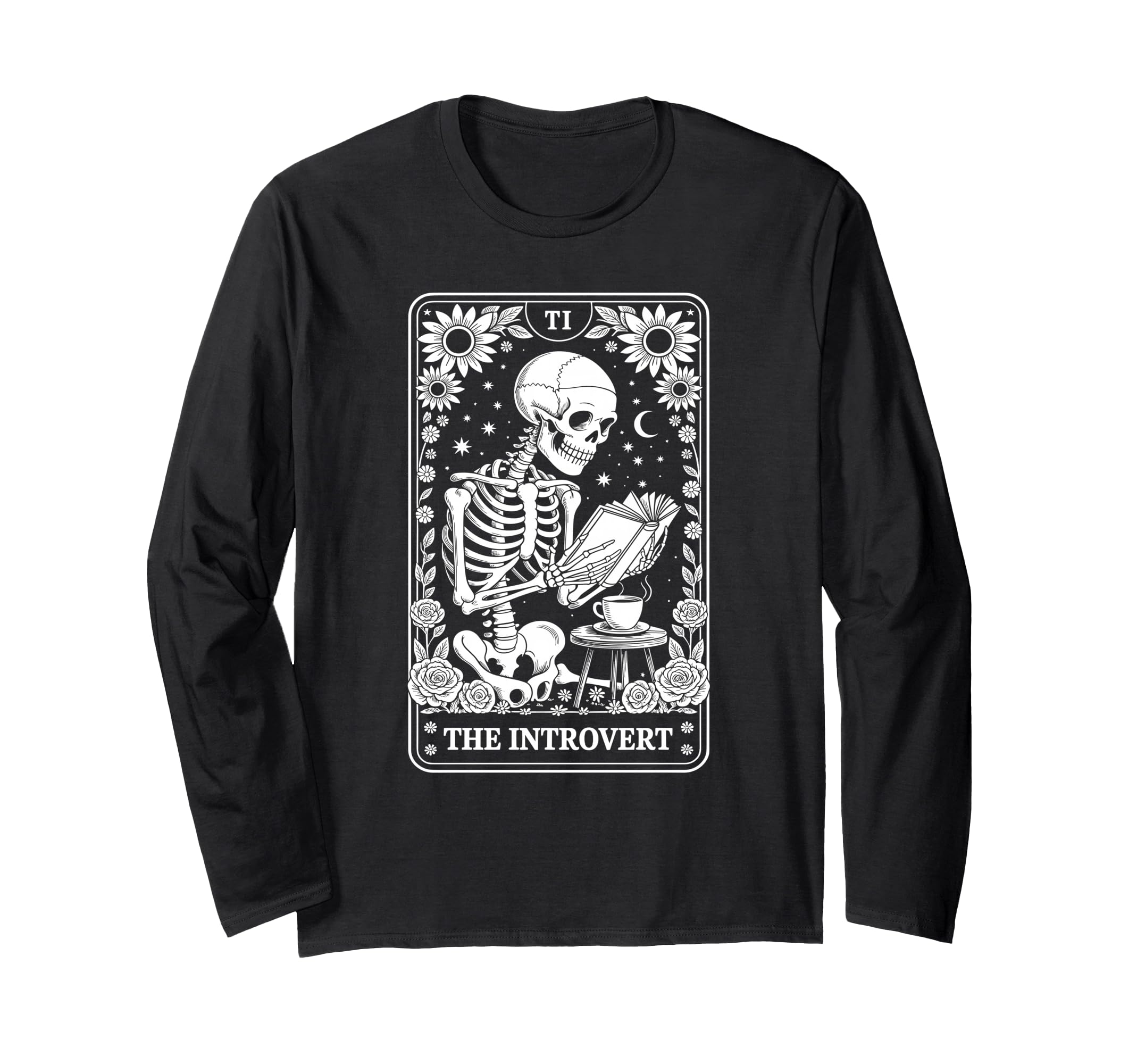 Introvert Tarot Indoorsy Antisocial T-Shirt - Trendy Graphic Unisex - T-Shirt, Sweatshirt, Hoodie