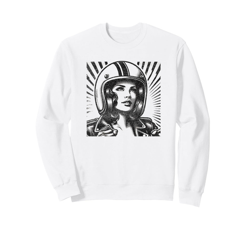 Female Motorcycle Freedom Rider Sweatshirt - Novelty Apparel Unisex - T-Shirt, Sweatshirt, Hoodie