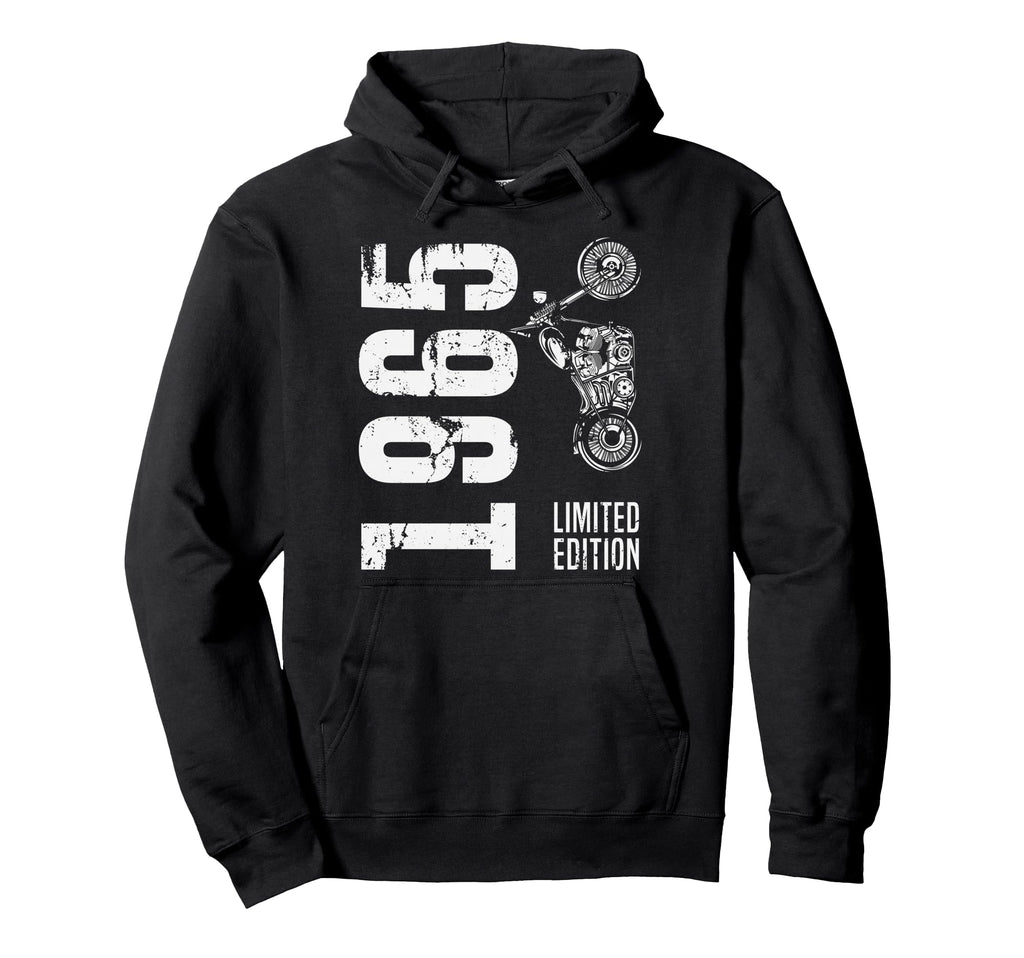 Born 1965 Motorcycle 61Th Birthday Hoodie - Unique Graphic for Adults - T-Shirt, Sweatshirt, Hoodie