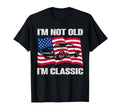 Im Not Old Im Car America Flag Mens T-Shirt - Minimalist Print Men Women - T-Shirt, Sweatshirt, Hoodie