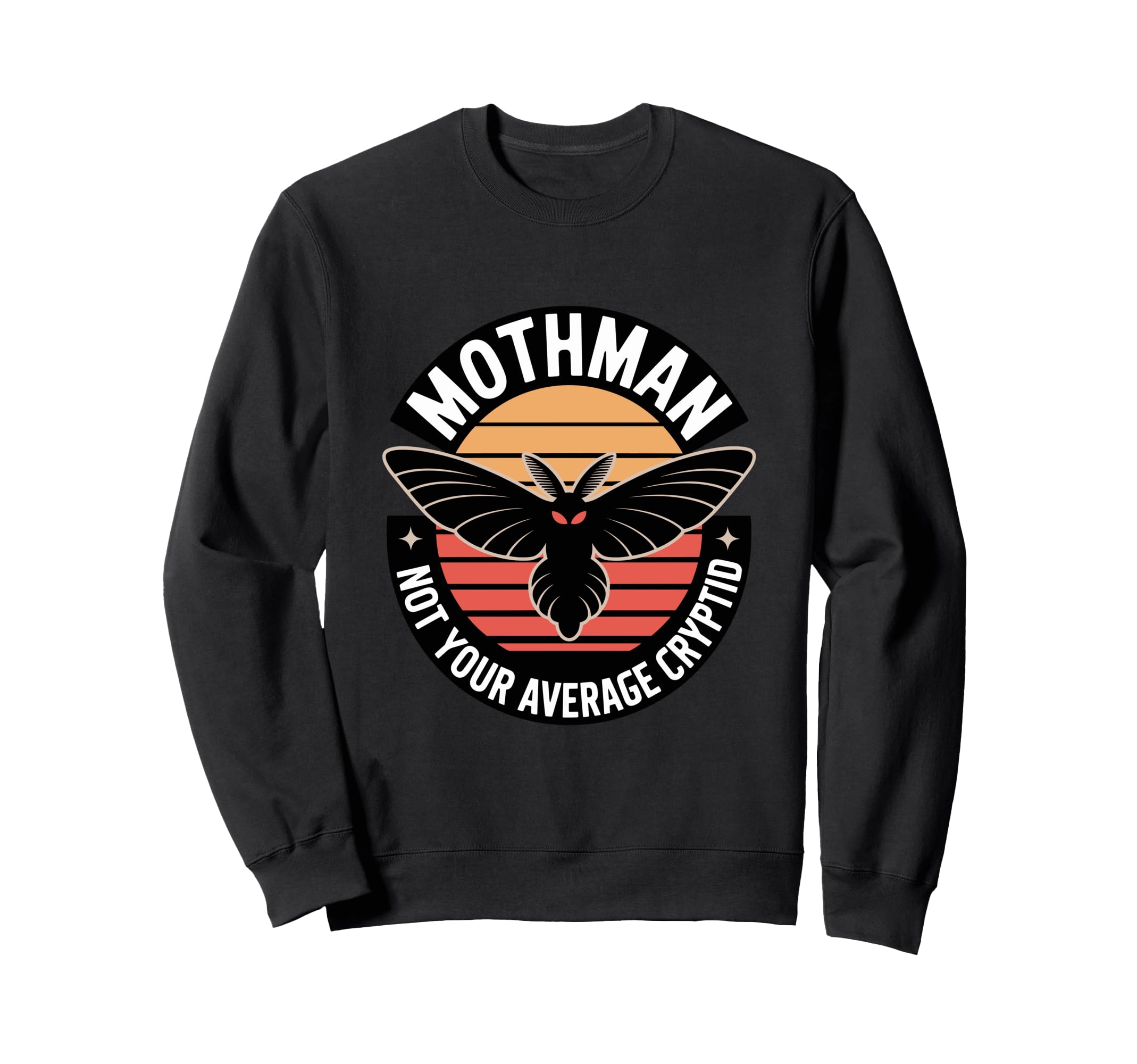 Moth Mann Cryptid Anti Social Sweatshirt - Custom Art Print Men Women - T-Shirt, Sweatshirt, Hoodie
