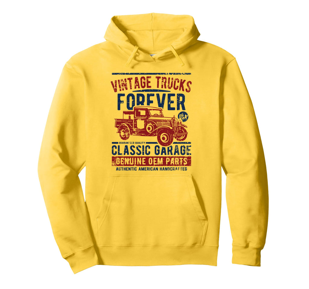 Trucks Forever Truck Distressed Hoodie - Streetwear Style Men Women - T-Shirt, Sweatshirt, Hoodie