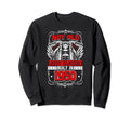 Motorcycle Biker Birthday Built Sweatshirt - Custom Art Print for Adults - T-Shirt, Sweatshirt, Hoodie