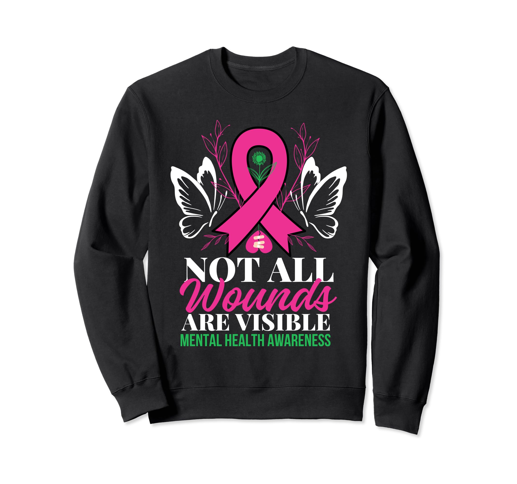Not All Wounds Are Visible Sweatshirt - Custom Art Print for Adults - T-Shirt, Sweatshirt, Hoodie