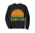 Hampton Custom Name 7 Letters Sunset Sweatshirt - Novelty Apparel Men Women - T-Shirt, Sweatshirt, Hoodie