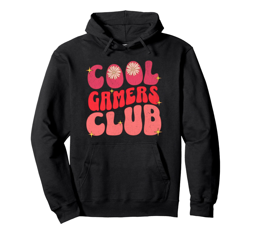 Gamers Club Pastel Typography Gamer Hoodie - Aesthetic Graphic Men Women - T-Shirt, Sweatshirt, Hoodie