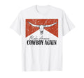 Bull Skull Makes America Cowboy T-Shirt - Streetwear Style for Adults - T-Shirt, Sweatshirt, Hoodie