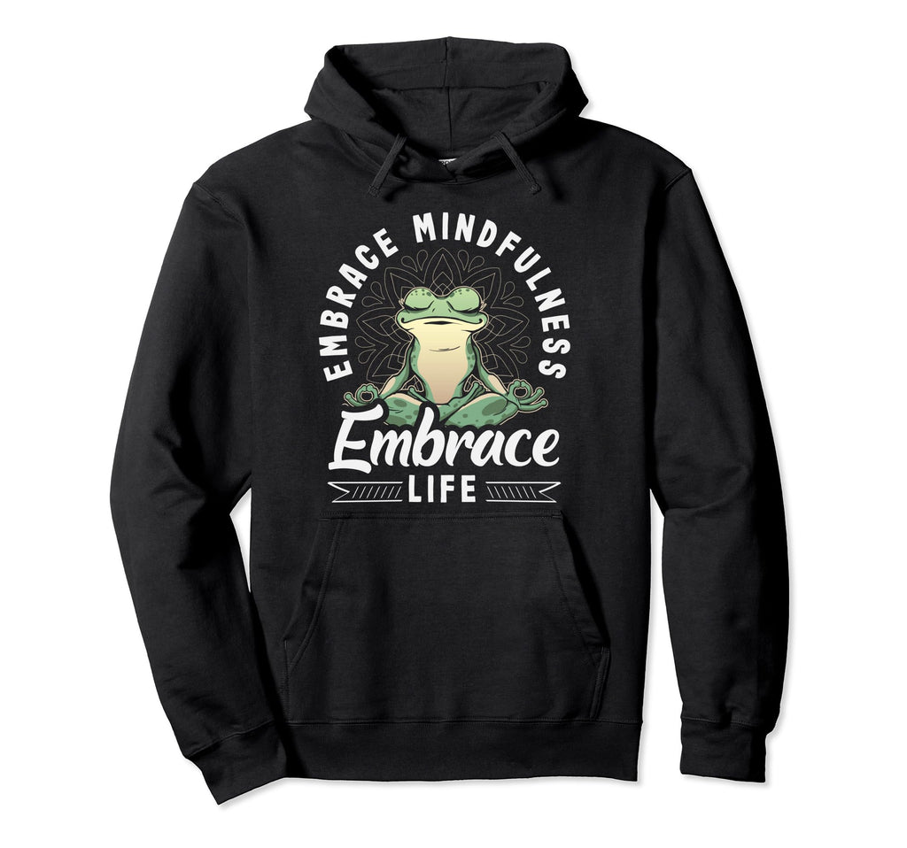 Morning Meditation Bliss Yoga Mindfulness Hoodie - Unique Graphic Unisex - T-Shirt, Sweatshirt, Hoodie