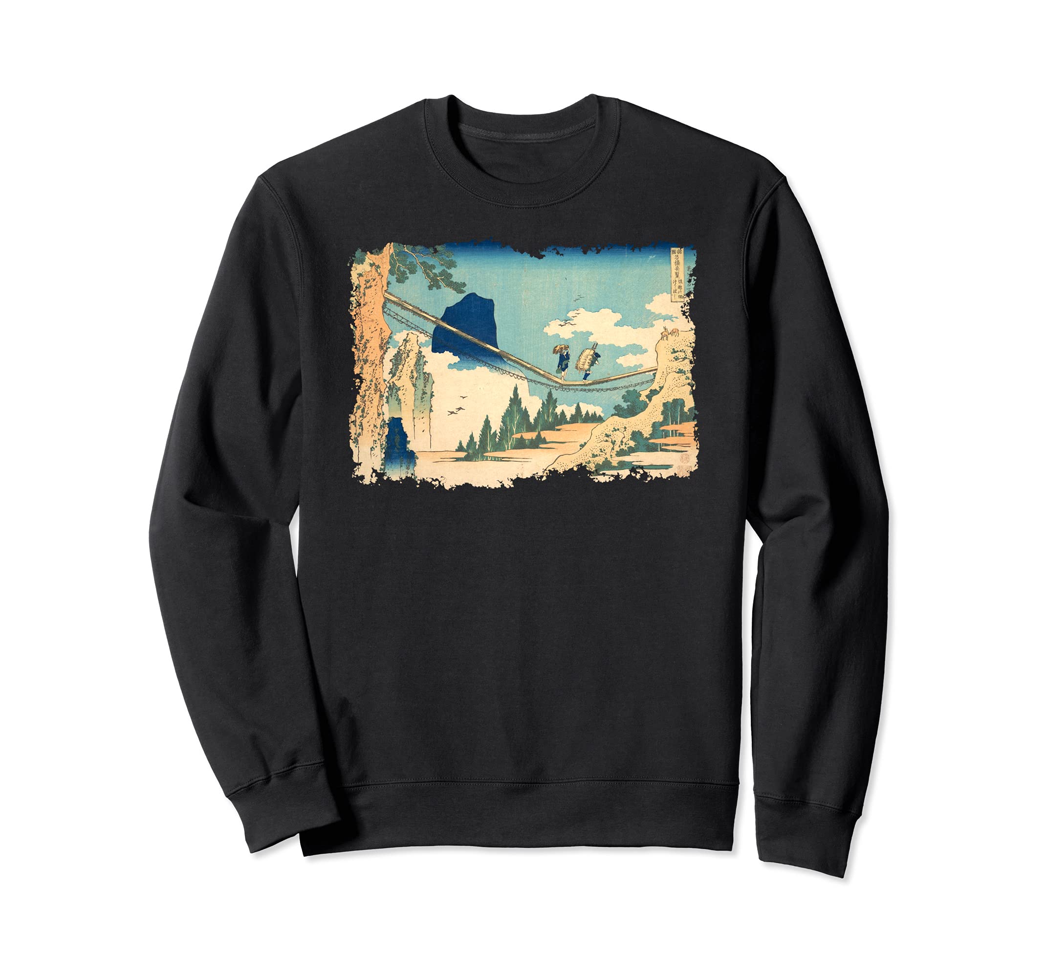 Famous Japanese Fine Art Suspension Sweatshirt - Unique Graphic for Adults - T-Shirt, Sweatshirt, Hoodie