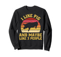 Funny Farm Animal Pig Lover Sunset Pigs Sweatshirt - Novelty Apparel Unisex - T-Shirt, Sweatshirt, Hoodie