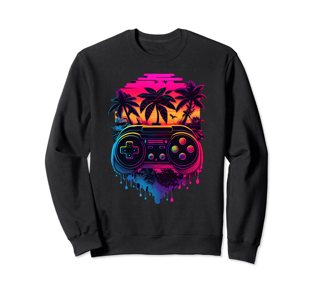Synthwave Retrowave Video Game Sweatshirt - Unique Graphic for Adults - T-Shirt, Sweatshirt, Hoodie