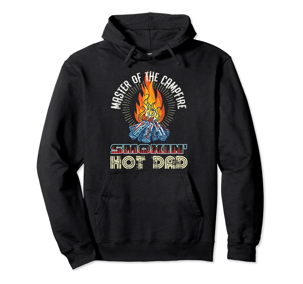 Campfire Master Smoking Hot Dad Bod Hoodie - Minimalist Print for Adults - T-Shirt, Sweatshirt, Hoodie