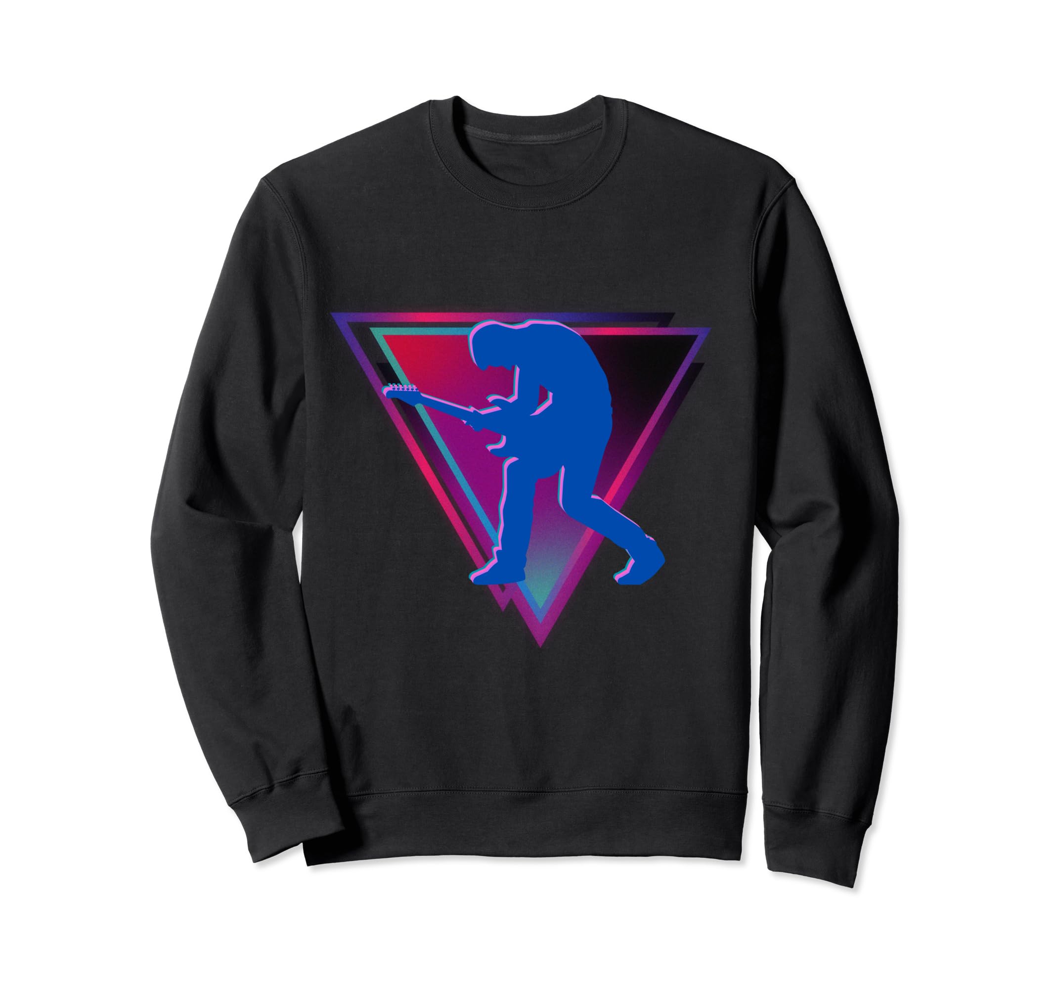 Retrowave Guitar Shredding 1980S Sweatshirt - Graphic Print Men Women - T-Shirt, Sweatshirt, Hoodie