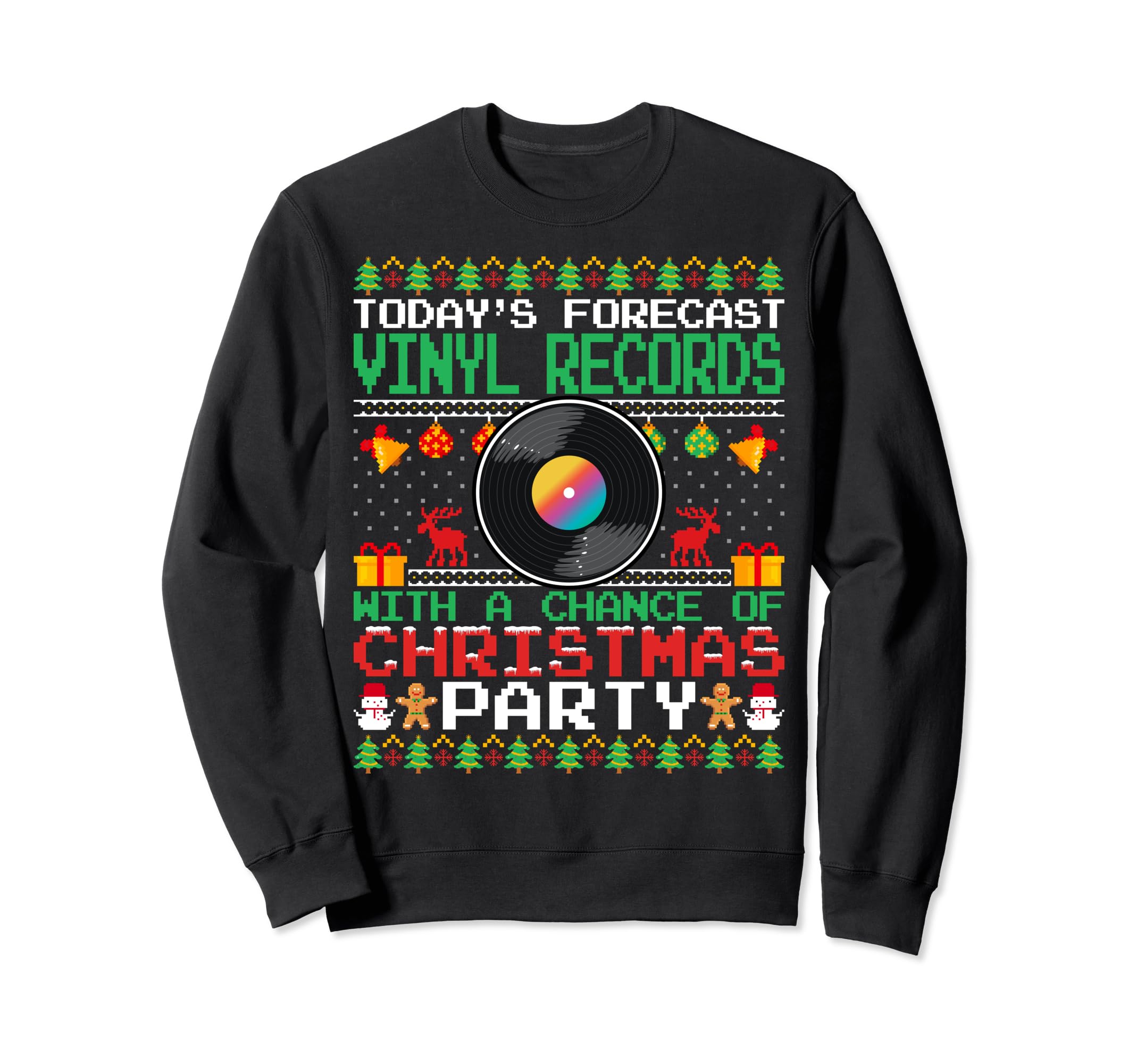 Vinyl Records Party Vinyl Records Sweatshirt - Fun Novelty Design Unisex - T-Shirt, Sweatshirt, Hoodie