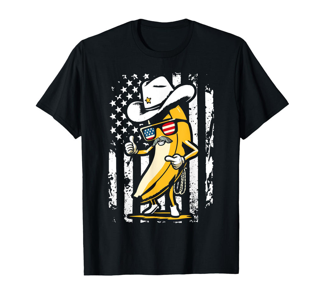 Banana Proud American Flag Banana Funny T-Shirt - Trendy Graphic Men Women - T-Shirt, Sweatshirt, Hoodie