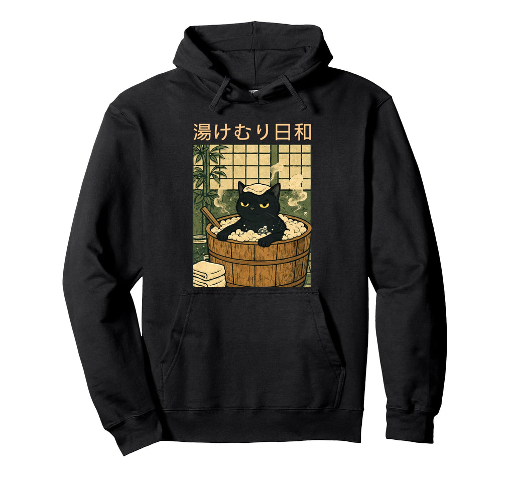 Onsen Japanese Traditional Culture Funny Hoodie - Unique Graphic Men Women - T-Shirt, Sweatshirt, Hoodie