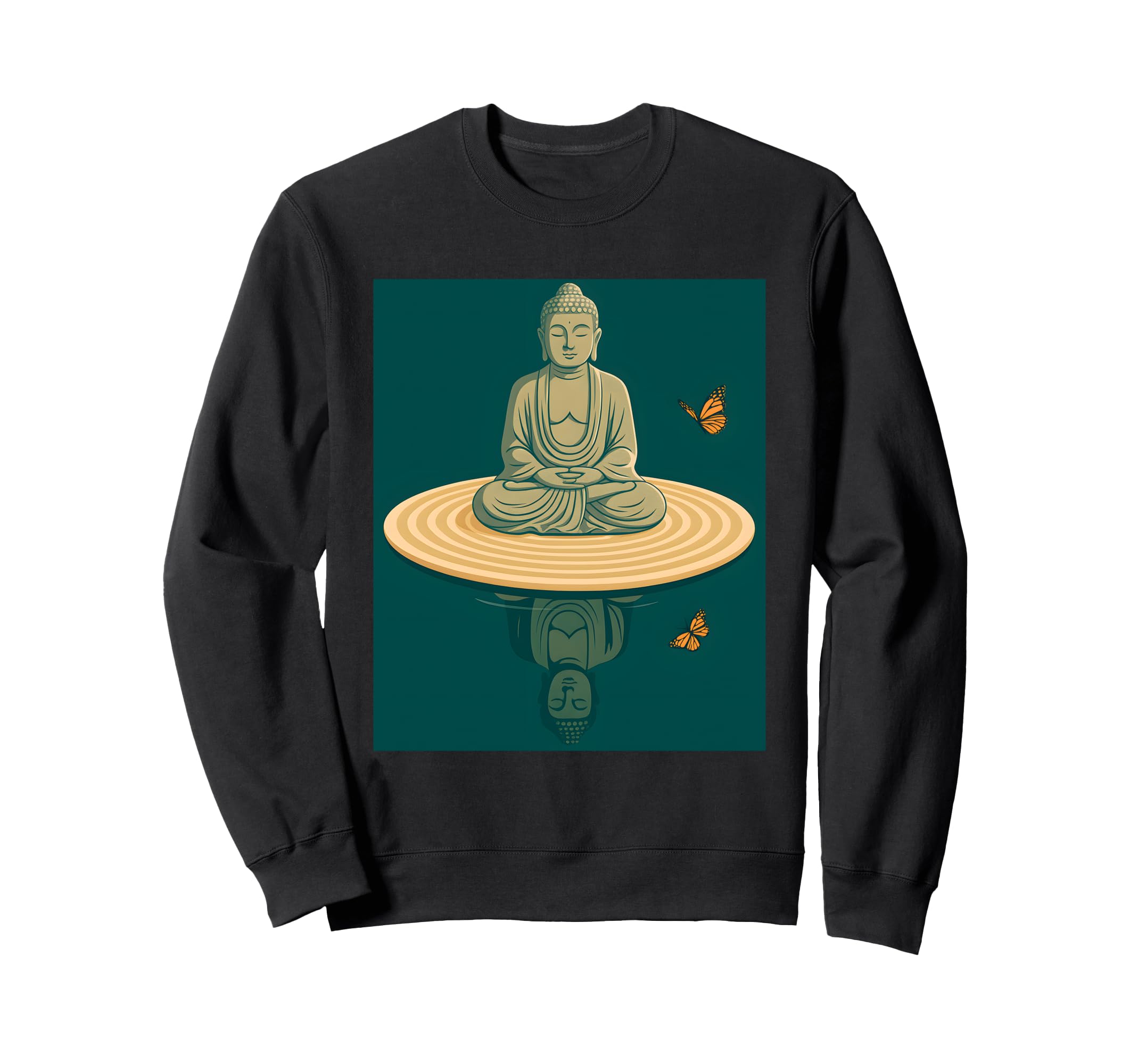Zen Buddha Meditation Art Peaceful Sweatshirt - Unique Graphic for Adults - T-Shirt, Sweatshirt, Hoodie