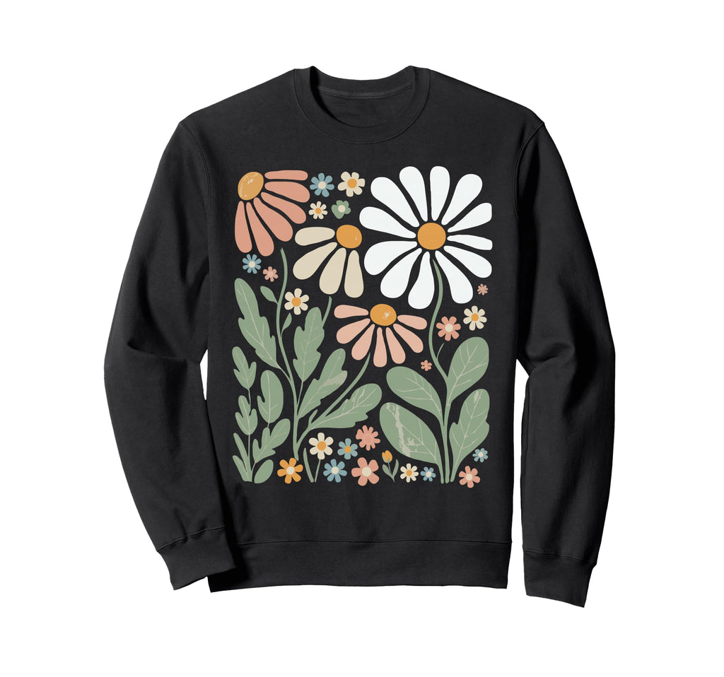 Wildflowers Flowers Pattern Summer Sweatshirt - Fun Novelty Design Unisex - T-Shirt, Sweatshirt, Hoodie