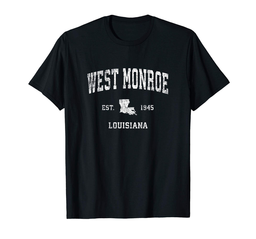 West Monroe Louisiana La Athletic Sports T-Shirt - Minimalist Print Unisex - T-Shirt, Sweatshirt, Hoodie