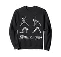 Funny Skeletons Yoga Meditation Sweatshirt - Fun Novelty Design Men Women - T-Shirt, Sweatshirt, Hoodie