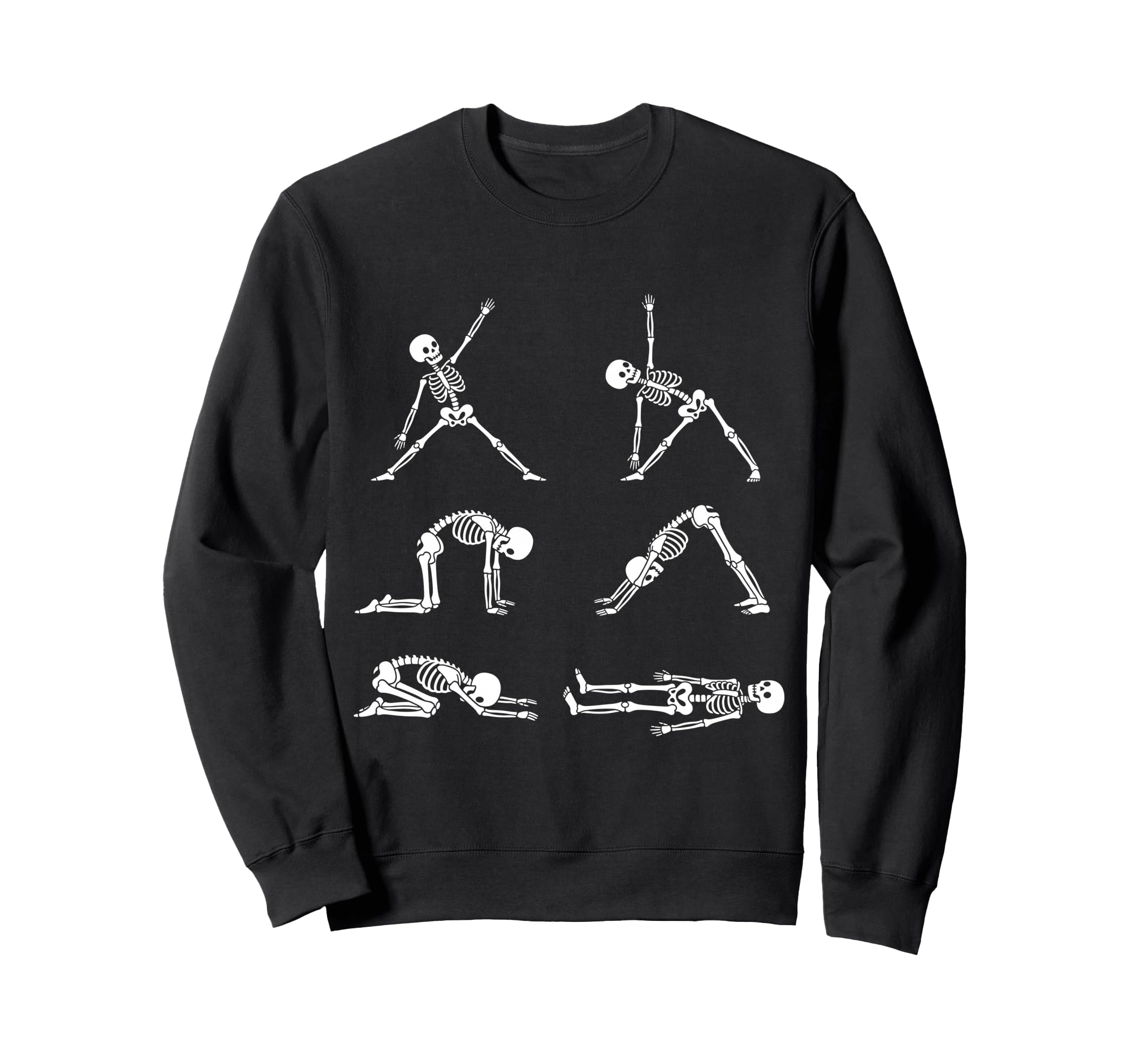 Funny Skeletons Yoga Meditation Sweatshirt - Fun Novelty Design Men Women - T-Shirt, Sweatshirt, Hoodie