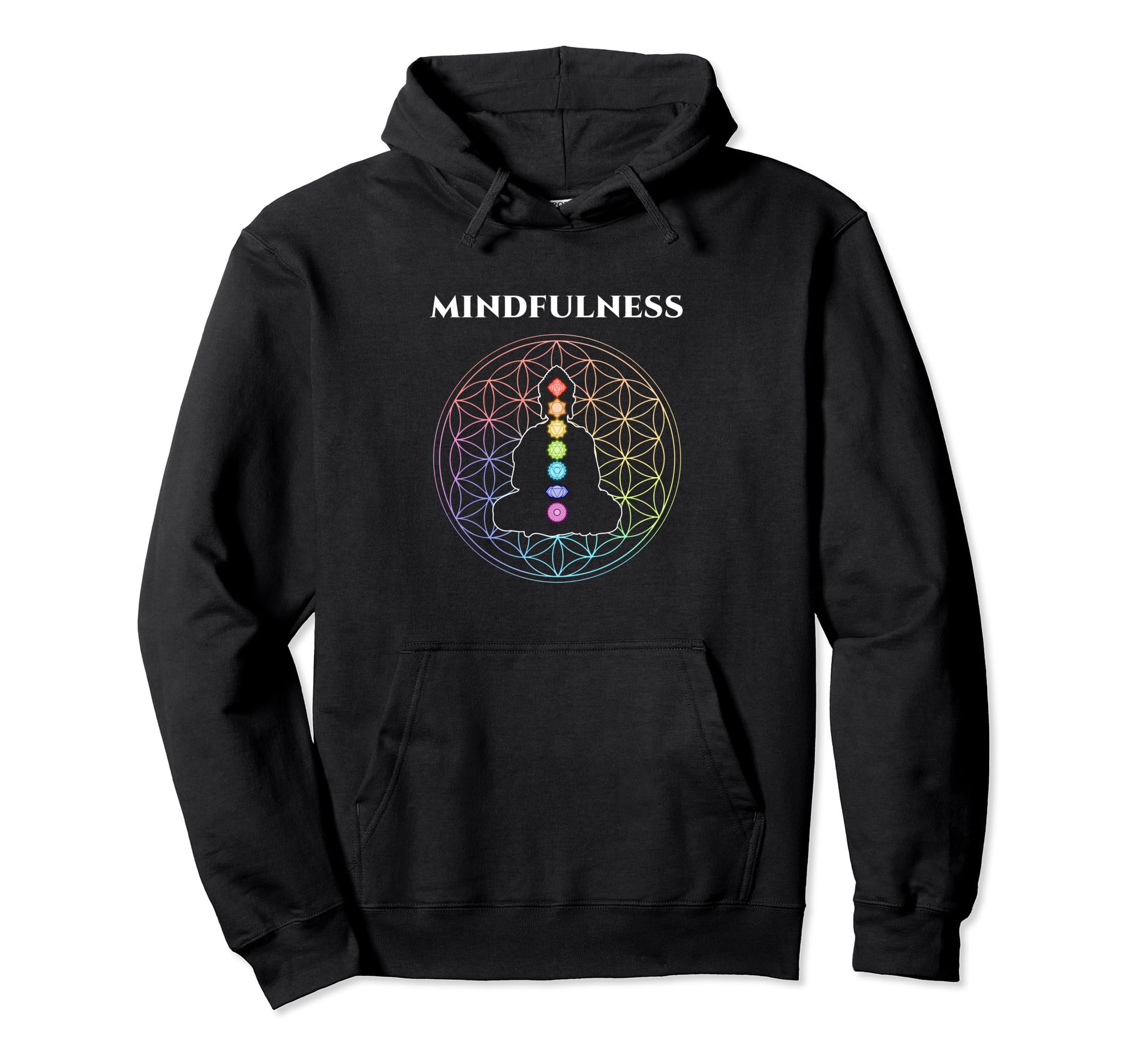 Mindfulness Namaste Spiritual Balance Hoodie - Minimalist Print Men Women - T-Shirt, Sweatshirt, Hoodie