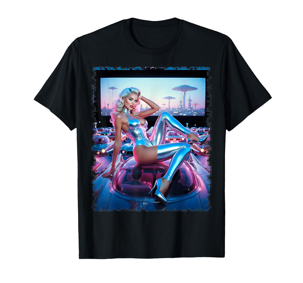 Ai Sexy Ai Futurism Pinup T-Shirt - Custom Art Print for Adults - T-Shirt, Sweatshirt, Hoodie