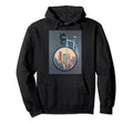 Aesthetic Blue Bicycle Sepia City Hoodie - Minimalist Print for Adults - T-Shirt, Sweatshirt, Hoodie