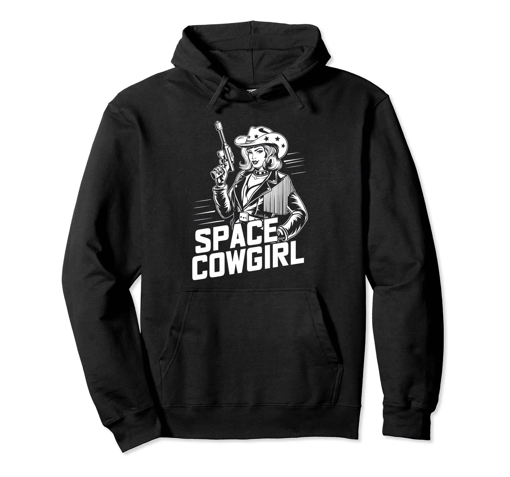 Space Cowgirl Galactic Western Adventure Hoodie - Streetwear Style Unisex - T-Shirt, Sweatshirt, Hoodie