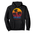 Riverside California Palm Trees Sunset Hoodie - Fun Novelty Design Unisex - T-Shirt, Sweatshirt, Hoodie
