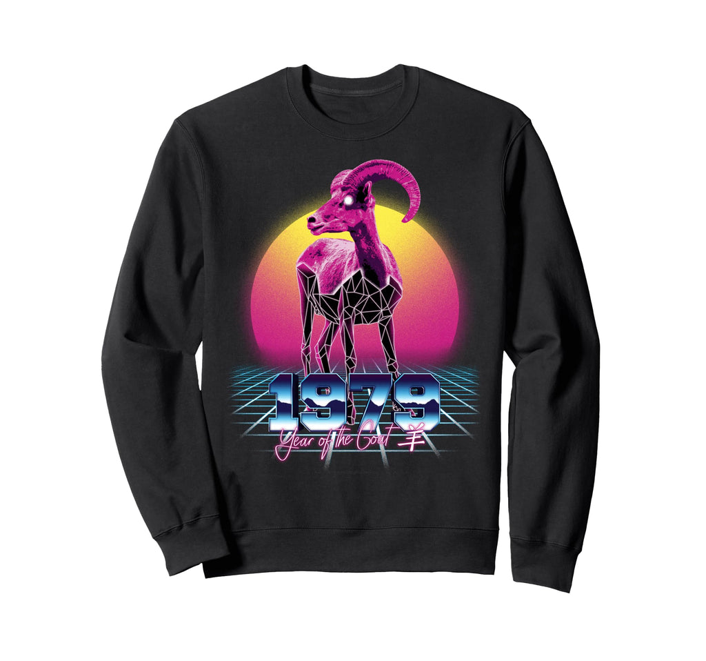 1979 Year Goat 80S Chinese Zodiac Sweatshirt - Streetwear Style Men Women - T-Shirt, Sweatshirt, Hoodie