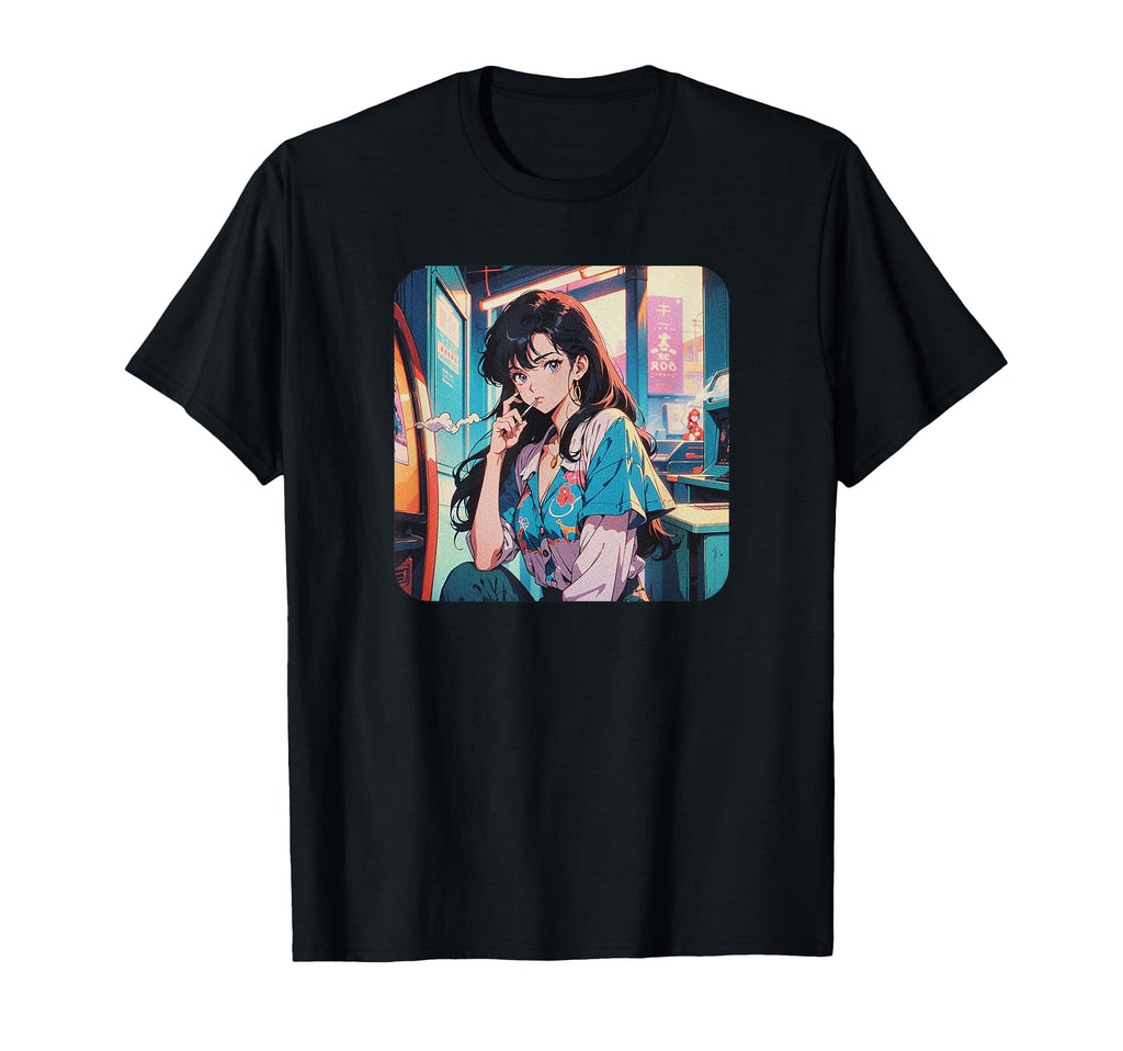 Anime Manga 80S 90S Manga Aesthetic T-Shirt - Unique Graphic for Adults - T-Shirt, Sweatshirt, Hoodie