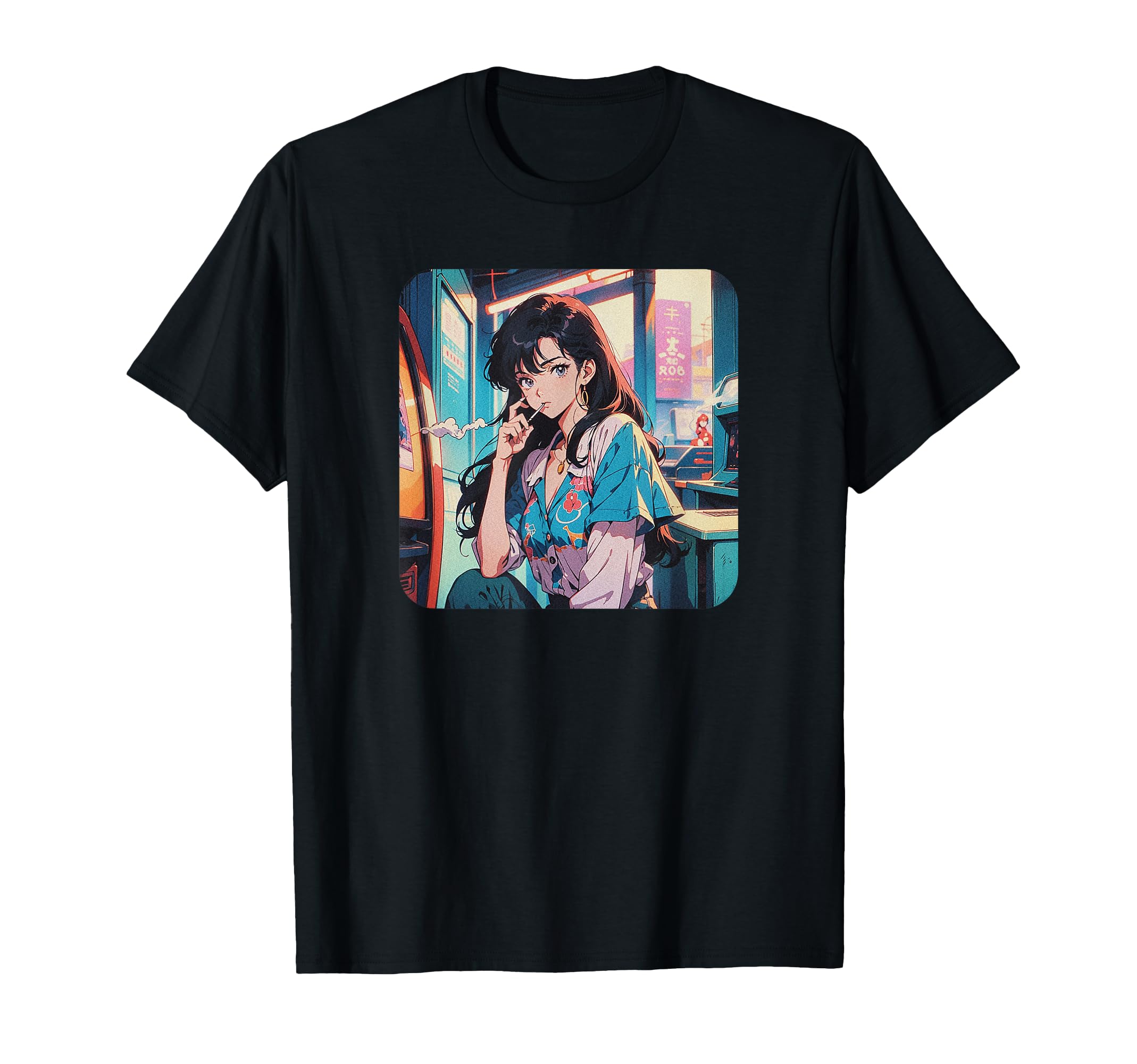 Anime Manga 80S 90S Manga Aesthetic T-Shirt - Unique Graphic for Adults - T-Shirt, Sweatshirt, Hoodie